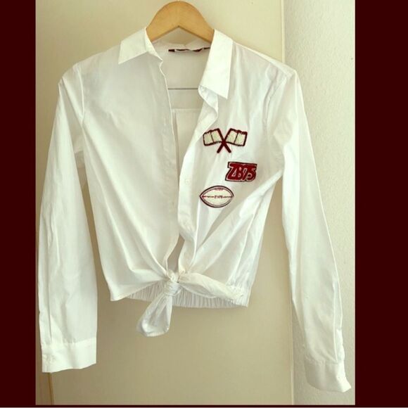 Zara 100% Cotton White Shirt - Picture 1 of 3